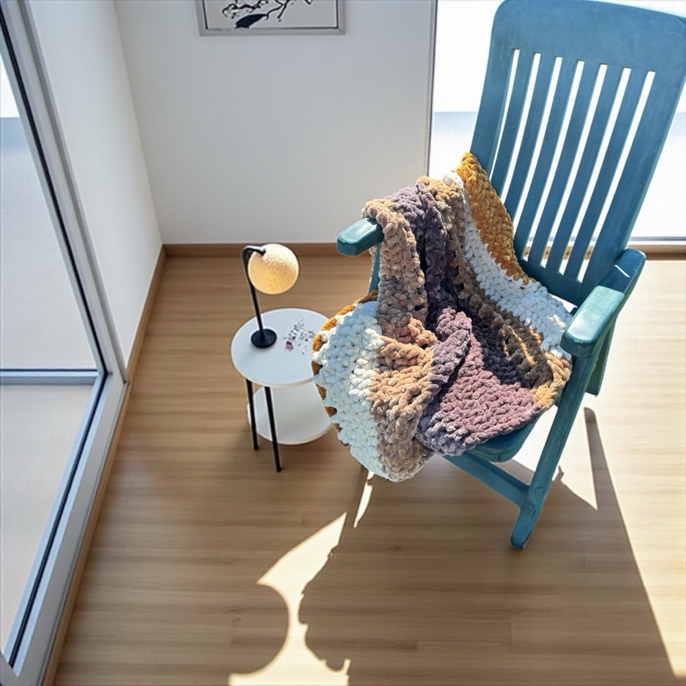 Multicolor Crochet Blanket